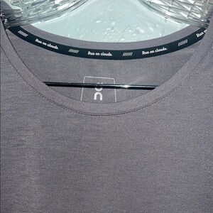 On Running Gray Short Sleeve Tee Essential Comfort